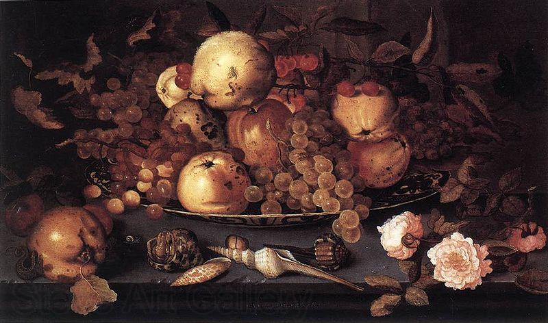 Balthasar van der Ast Still life with Dish of Fruit Norge oil painting art